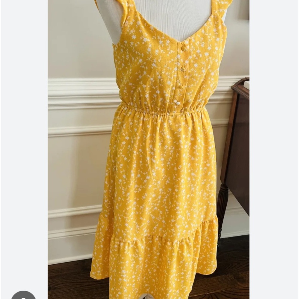 BB Dakota by Steve Madden Yellow Floral Sundress